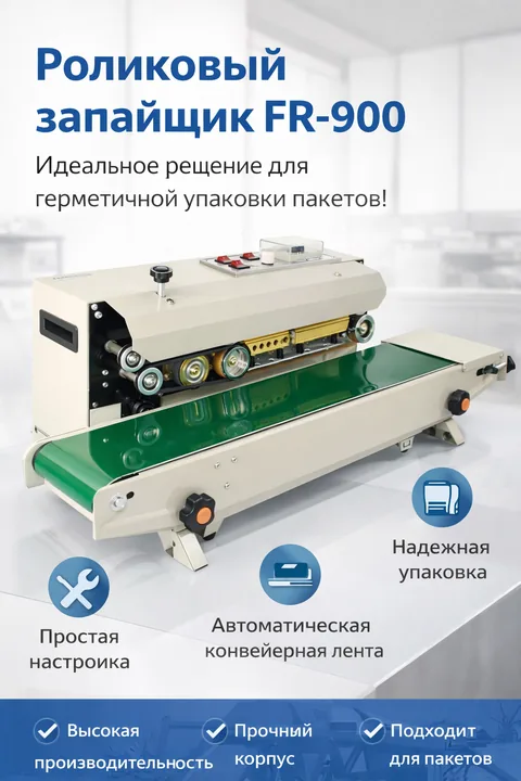 Роликовый запайщик Vackermann FR-900